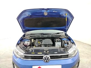 Used 2022 Volkswagen Virtus Topline 1.0 TSI AT Petrol Automatic engine ENGINE & BONNET OPEN FRONT VIEW