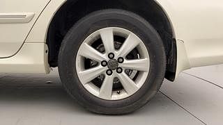 Used 2012 Toyota Corolla Altis [2011-2014] VL AT Petrol Petrol Automatic tyres LEFT REAR TYRE RIM VIEW