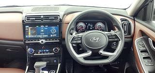 Used 2021 Hyundai Alcazar Signature (O) 6 STR 2.0 Petrol AT Petrol Automatic interior STEERING VIEW