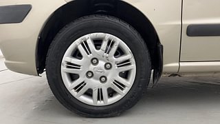 Used 2011 Hyundai Santro Xing [2007-2014] GLS Petrol Manual tyres LEFT FRONT TYRE RIM VIEW