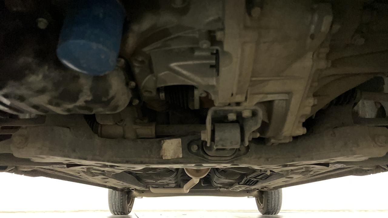 Used 2022 Hyundai Aura S 1.2 CNG Petrol Petrol+cng Manual extra FRONT LEFT UNDERBODY VIEW