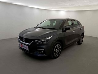 Used 2022 Maruti Suzuki Baleno Alpha Petrol Petrol Manual exterior LEFT FRONT CORNER VIEW