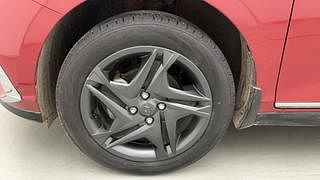 Used 2021 Hyundai New i20 Sportz 1.2 MT Petrol Manual tyres LEFT FRONT TYRE RIM VIEW