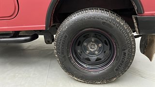 Used 2015 Mahindra Thar [2010-2019] CRDe 4x4 AC Diesel Manual tyres LEFT REAR TYRE RIM VIEW