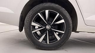 Used 2022 Skoda Slavia Style 1.0L TSI AT Petrol Automatic tyres RIGHT REAR TYRE RIM VIEW
