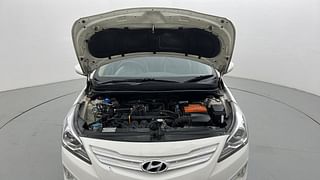 Used 2017 Hyundai Fluidic Verna 4S [2015-2017] 1.6 VTVT SX CNG (Outside Fitted) Petrol+cng Manual engine ENGINE & BONNET OPEN FRONT VIEW