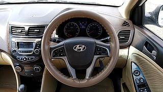 Used 2016 Hyundai Fluidic Verna 4S [2015-2017] 1.6 VTVT S (O) AT Petrol Automatic interior STEERING VIEW