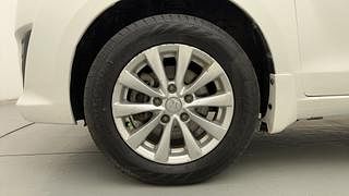 Used 2014 Maruti Suzuki Ertiga [2012-2015] ZXi Petrol Manual tyres LEFT FRONT TYRE RIM VIEW