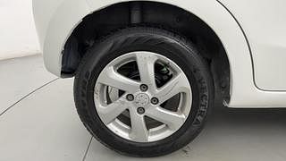 Used 2014 Maruti Suzuki Celerio VXI AMT Petrol Automatic tyres RIGHT REAR TYRE RIM VIEW