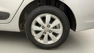 Used 2015 Hyundai Xcent [2014-2017] S (O) Petrol Petrol Manual tyres LEFT REAR TYRE RIM VIEW