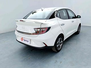 Used 2023 Hyundai Aura SX 1.2 (O) Petrol Petrol Manual exterior RIGHT REAR CORNER VIEW