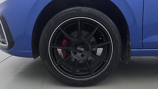 Used 2022 Volkswagen Virtus Topline 1.0 TSI MT Petrol Manual tyres LEFT FRONT TYRE RIM VIEW