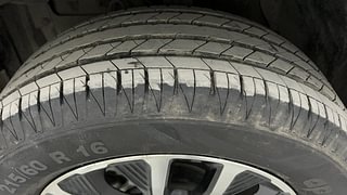 Used 2022 Maruti Suzuki Vitara Brezza [2020-2022] ZXI Plus AT Dual Tone Petrol Automatic tyres LEFT FRONT TYRE TREAD VIEW