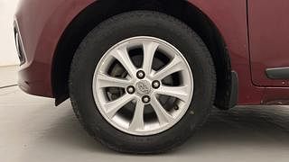Used 2015 Hyundai Grand i10 [2013-2017] Asta 1.2 Kappa VTVT Petrol Manual tyres LEFT FRONT TYRE RIM VIEW