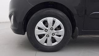 Used 2012 Hyundai i10 [2010-2016] Asta (O) AT Petrol Petrol Automatic tyres LEFT FRONT TYRE RIM VIEW