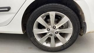 Used 2011 Hyundai Verna [2011-2015] Fluidic 1.6 VTVT SX Petrol Manual tyres LEFT REAR TYRE RIM VIEW