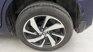 Used 2023 Toyota Glanza V AMT Petrol Automatic tyres LEFT REAR TYRE RIM VIEW