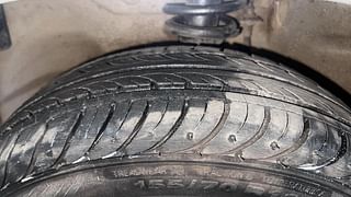 Used 2011 Maruti Suzuki Alto K10 [2010-2014] VXi Petrol Manual tyres LEFT FRONT TYRE TREAD VIEW